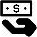Bar auf die Hand  Symbol