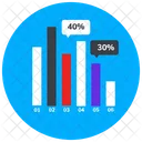 Bar Chart Statistics Infographic Icon