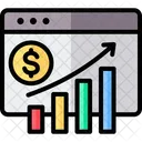 Bar Chart Profit Growth Report Icon