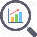 Bar Chart Search Audit Icon