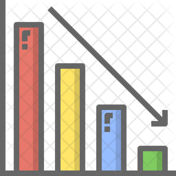 Dot chart Icon - Download in Colored Outline Style
