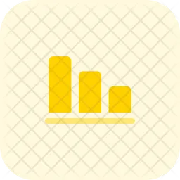 Bar Chart Down  Icon