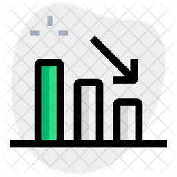 Bar Chart Down  Icon