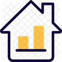 Bar Chart House  Icon