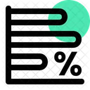 Bar Chart Percent  Icon