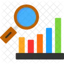 Bar Chart Research  Icon