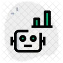 Bar Chart Robot  Icon