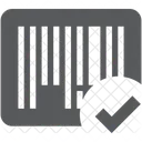 Bar Code Tick  Icon