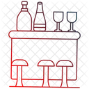 바 카운터 바 펍 아이콘