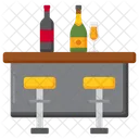 Bar Counter Counter Wine Icon