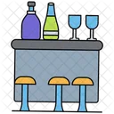 Bar Counter Bar Pub Icon