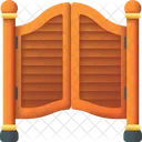 Bar Door Swing Door Saloon Door Icon