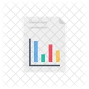Bar Graph Report Analysis Icon