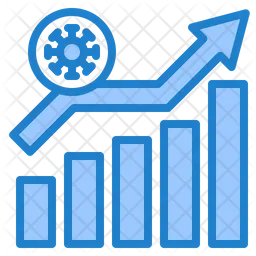 Corona Growth Graph  Icon
