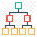 Bar Chart Flow Icon