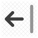 Bar Left Arrow Direction Icon