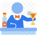 Bar Man Bartender Hotel Service Icon