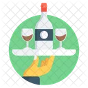 Bar Service Drink Bottle Alcohol Icon