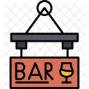 Bar Sign Board  Icon