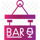 Bar Sign Board  Icon