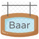 Bar Baar Signboard Icon