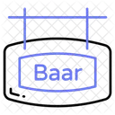 Bar Signboard  Icon