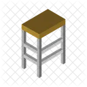 Bar Stool Chair Furniture Icon