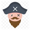 Barba de pirata  Ícone