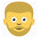 Barba masculina  Icono