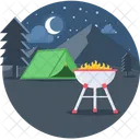 Barbacoa Parrilla Campamento Icon