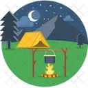 Barbacoa Parrilla Campamento Icon