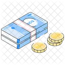 Barbadian Dollar Paper Currency Banknote Icon