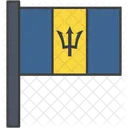 Barbados Country Flag Icon