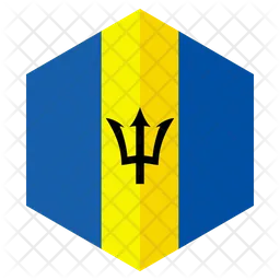 Barbados Flag Symbol