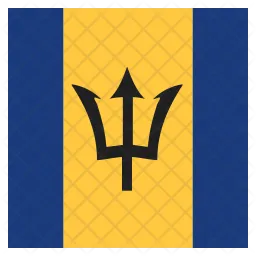 Barbados Flag Icon