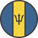 Barbados Country Flag Icon