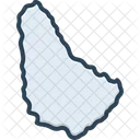 Barbados Map  Icon