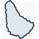 Barbados Map  Icon