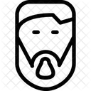 Visage Style Moustache Icône