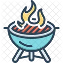 Barbecue Picnic Meal Icon