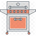 Barbecue Grill Party Icon