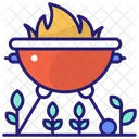 Barbecue Fire Food Icon