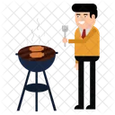 Barbecue Grill Celebration Icon