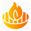 Barbecue Grill Flame Icon