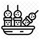 Bbq Barbecue Skewer Icon