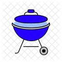 Barbecue Grill Summer Vacation Icon