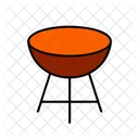 Barbecue Grill Summer Vacation Icon