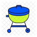 Barbecue Grill Summer Vacation Icon