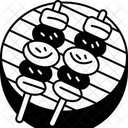 Barbecue Grill Skewered Icon
