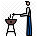 Barbecue Man  Icon